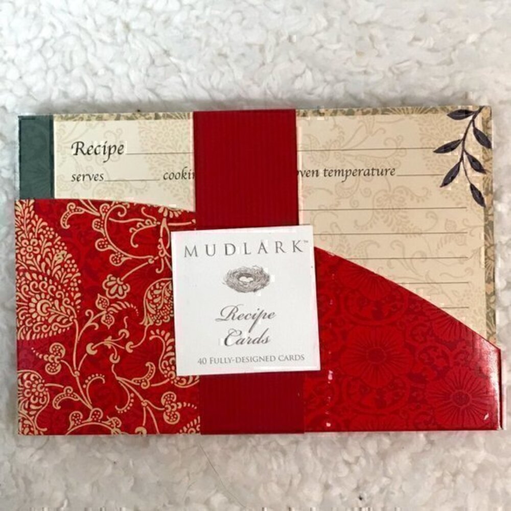 Mudlark "Asian Poppies" Recipe Cards